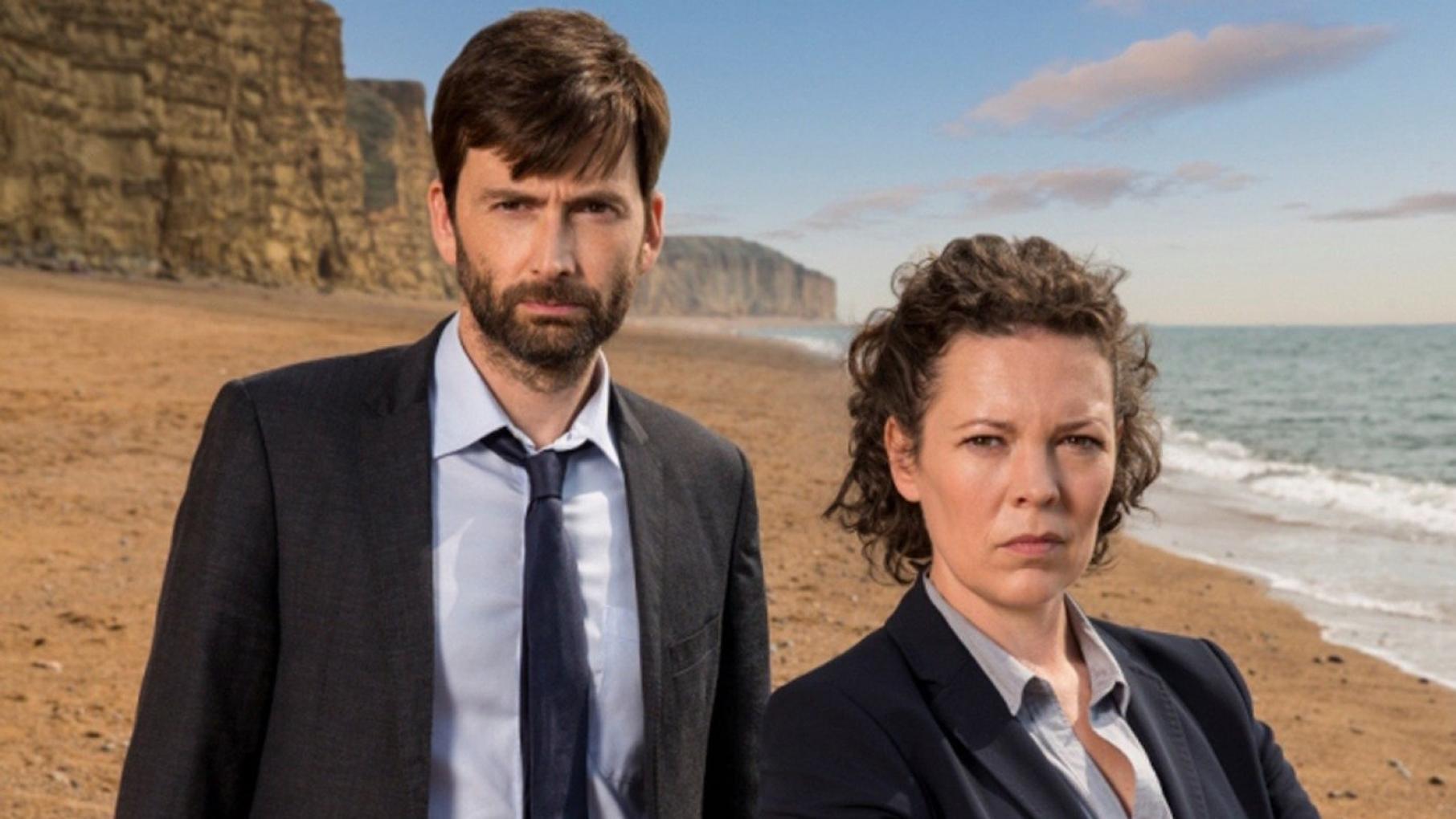 David Tennant and Olivia Colman in 'Broadchurch'
